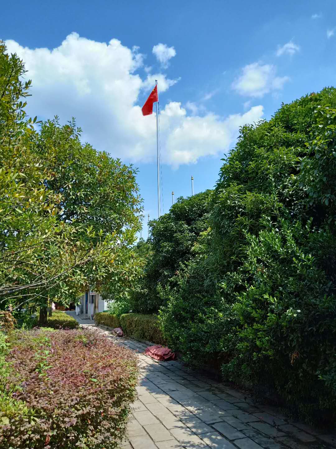 抚州正觉古寺举行升国旗仪式